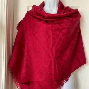 COACH signature wool & silk scarf. Size 68 x 24. Brand new!